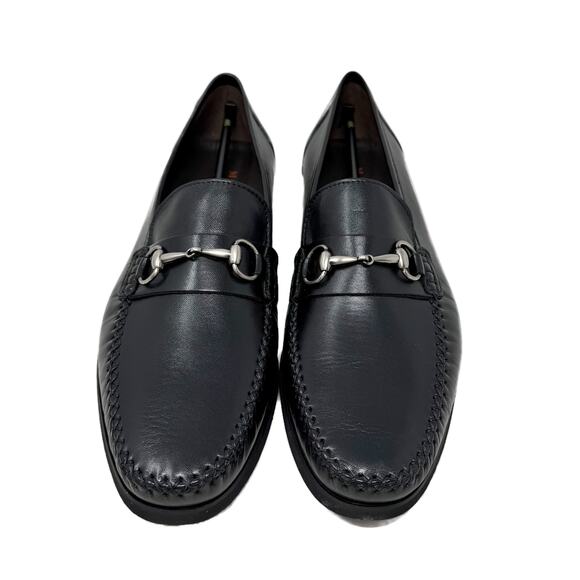 NEW Mezlan Horse-Bit Ornament Moccasin Loafers Mens size 10 Black Leather #17087 main image 10